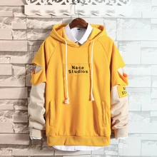 Весенне-осенние мужские толстовки Nace Studio с буквенным принтом в стиле хип-хоп, толстовки с капюшоном для мужчин и женщин, толстовка с буквенным принтом высшего качества