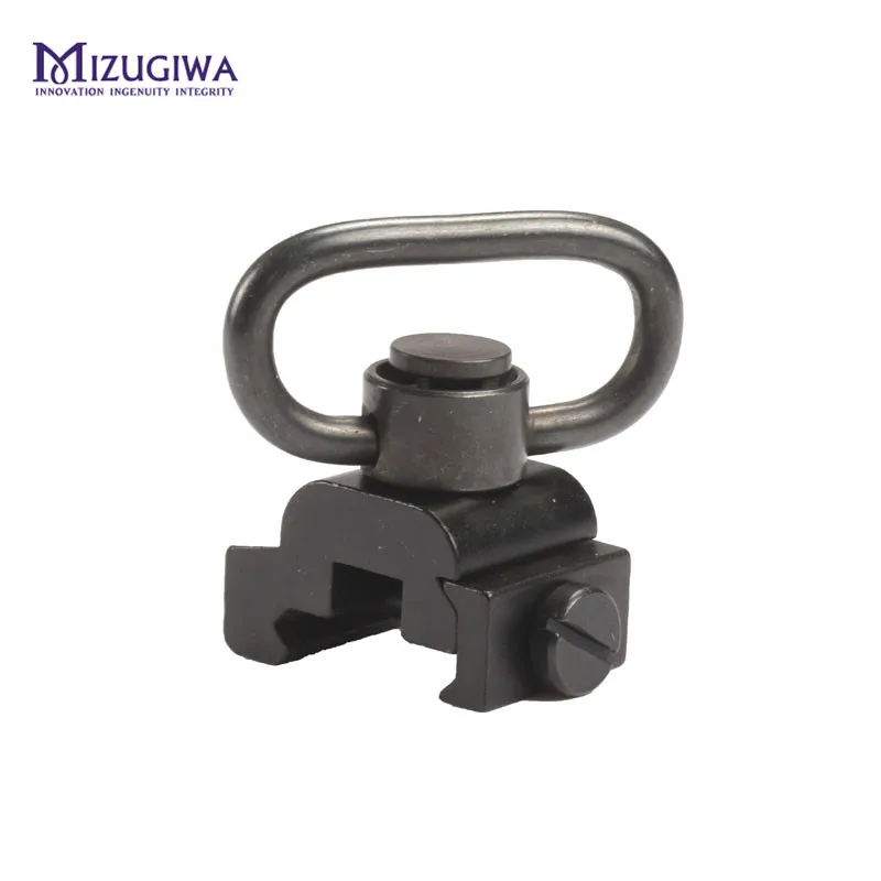 

Heavy Duty Quick Release 20mm Detach Push Button 1.25" Sling Swivel Adapter Mount Set for Picatinny Base Rail Rifle Sight