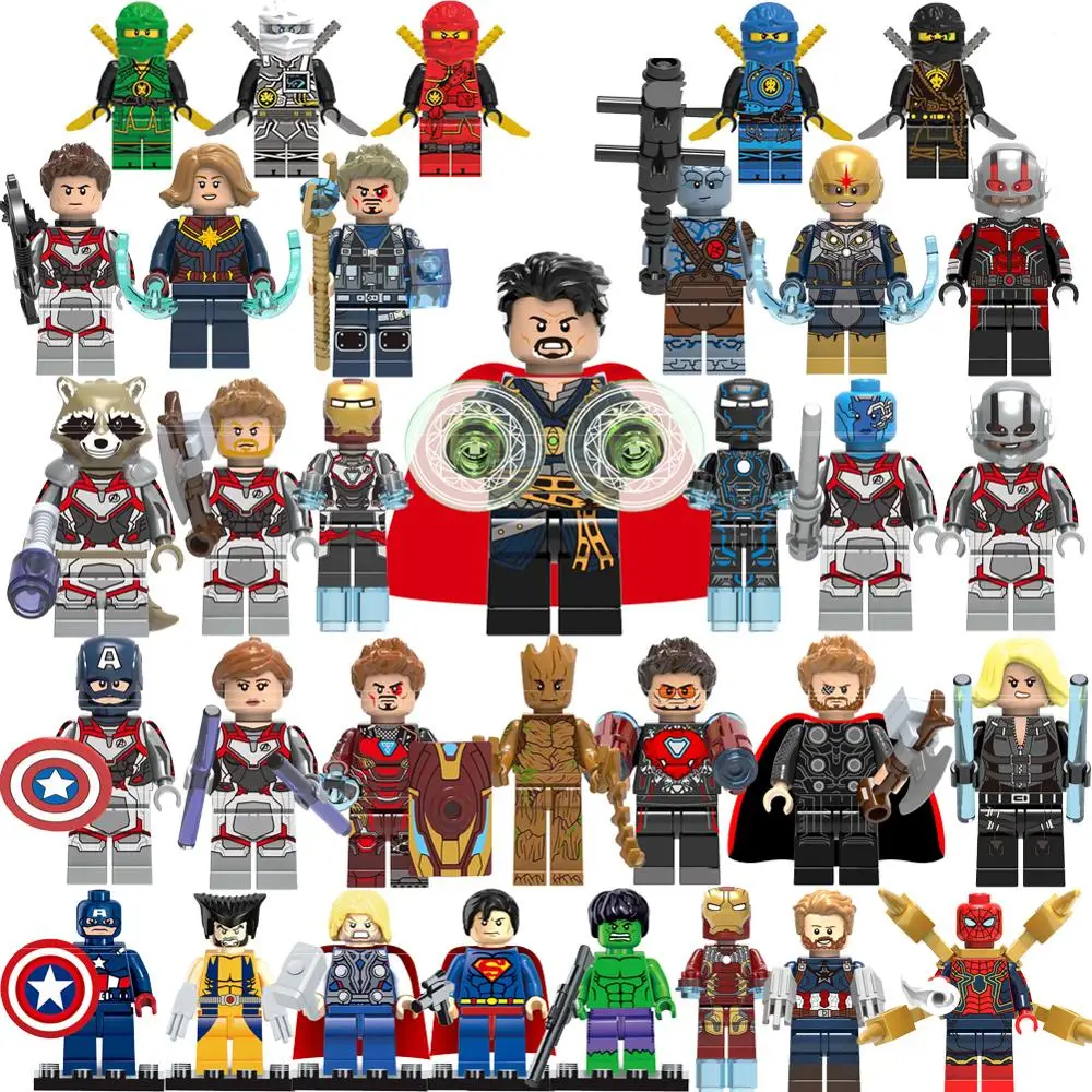 

Legoing Marvel Endgame Avengers 4 Thor Iron Man Spiderman Pepper Hulk legoing super heroes Building Blocks toys gift