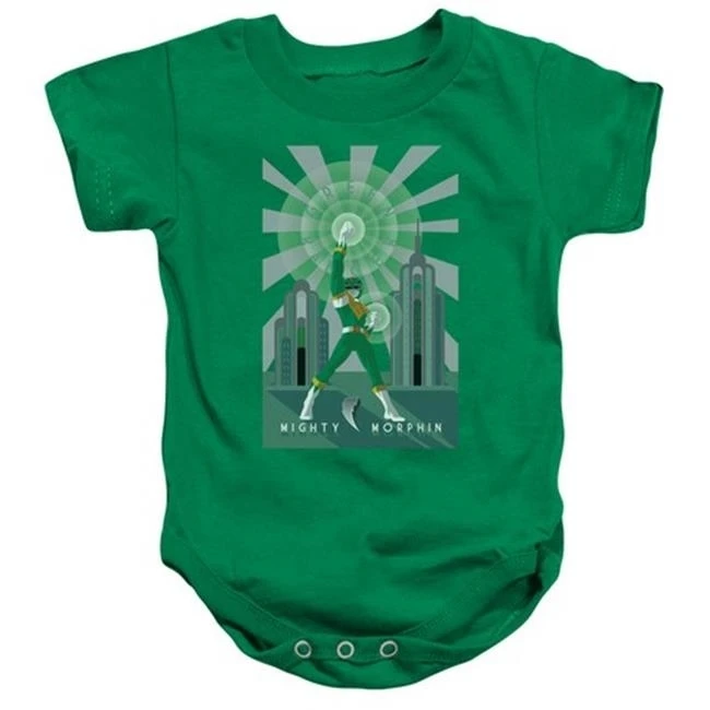 Trevco Power Rangers-Green Ranger Deco Infant Snapsuit Kelly Green - Large 18 Months