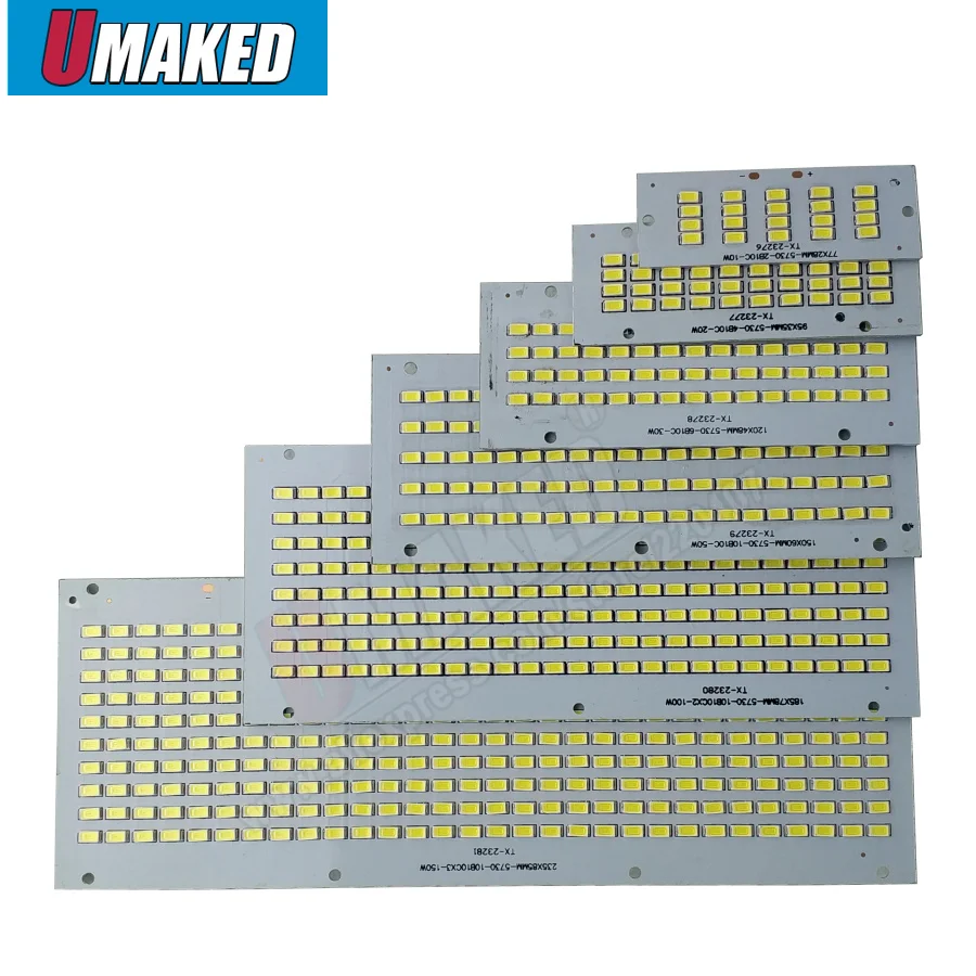 

LED Floodlight PCB 10W 20W 30W 50W 100W 150W 200W SMD5730 led board, LED Lighting source for led floodlight