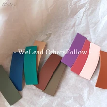 AOMU 10 шт./1 Набор Горячая Распродажа конфетных цветов геометрические прямоугольные заколки для волос Заколки для женщин и девушек модные головные уборы аксессуары для волос