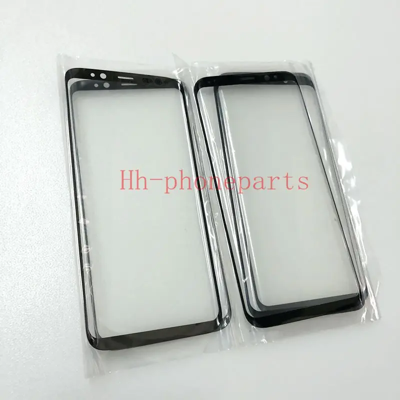 

1Pcs Touch panel Replacement For Samsung Galaxy S8 G950 G950F / S8 + plus G955 black Front Outer Glass Lens Cover