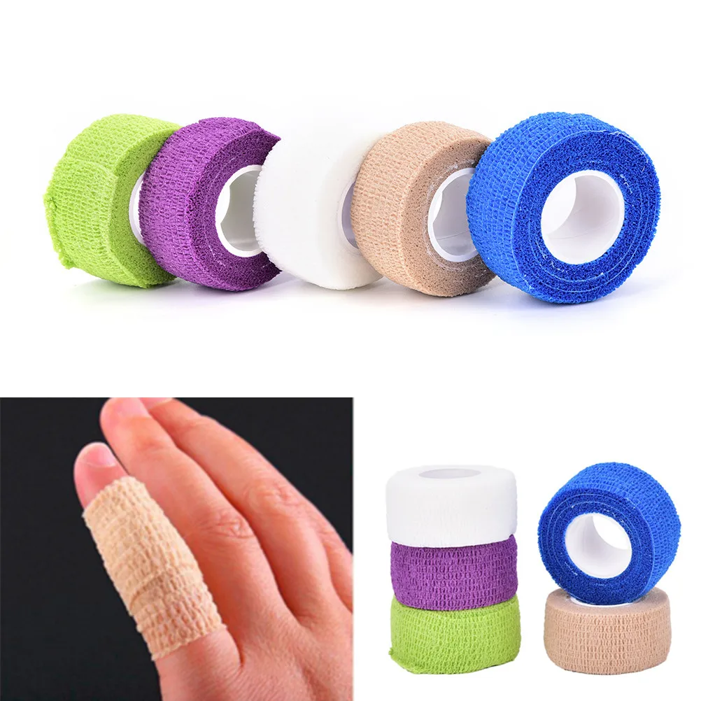 

1Pcs Self Adhesive Elastic Cohesive Nonwoven Bandage Wrap Tape Sports Protection 4.5*2.5cm
