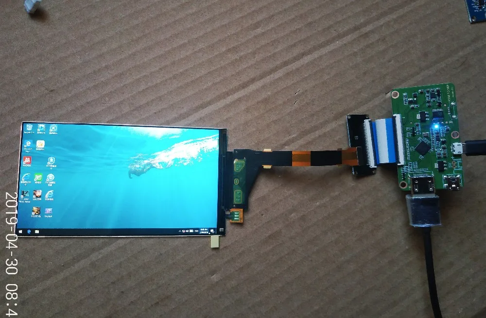Mipi para Hdmi Lcd para Cura de Luz-impressora Kit de Exibição Ls055r1sx04 para Impressão Polegada Kit 3d Lcd 5.5 1440*2560 2 k - Imagem 4