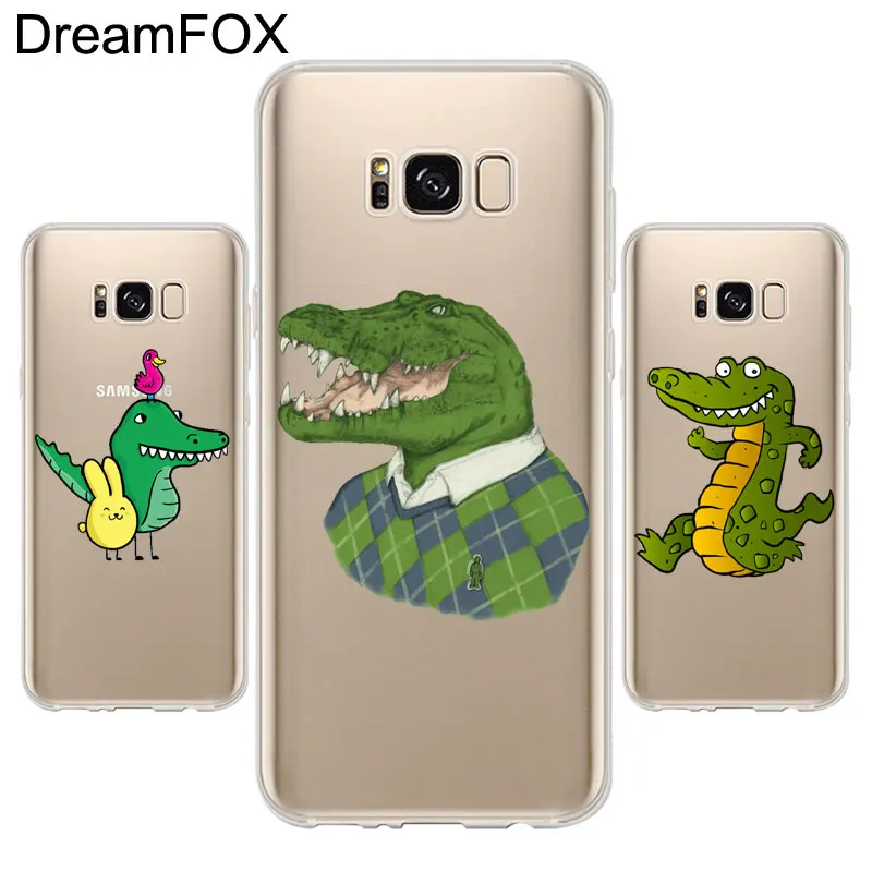 DREAM FOX K275 Fashion Crocodile Soft TPU Silicone Case Cover For Samsung Galaxy Note S 6 7 8 9 Edge Plus Grand Prime |