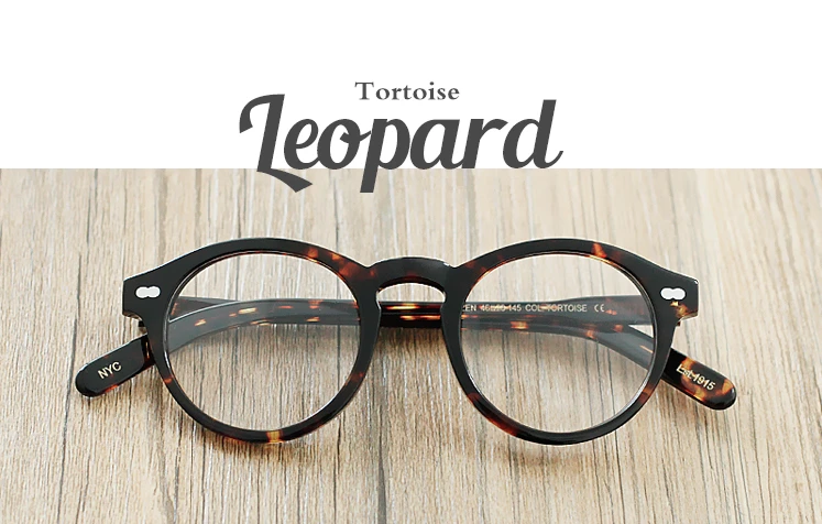 Ацетатная оптическая оправа для очков, мужские Новые Ретро Винтажные круглые очки для глаз, женские очки, мужские и женские оптические очки ботаника
