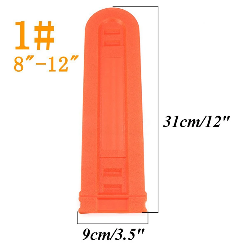 

8"-36" Universal Black Orange Chainsaw Bar Cover Scabbard Protector Guide Plate
