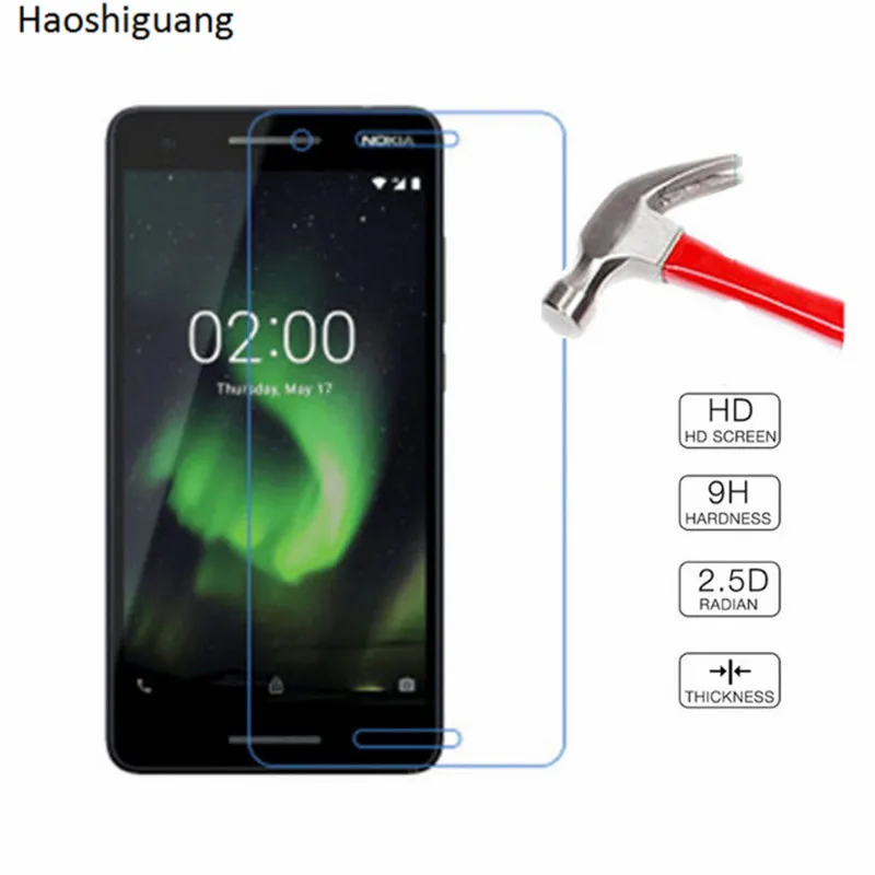 

1Pcs Nokia 2.1 Tempered Glass Nokia 2 2018 Screen Protector Film Nokia 2.1 TA-1080 TA-1092 2018 Protective Glass Film 2.5D 9H