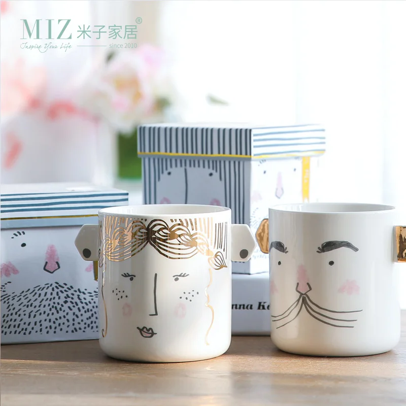 Miz 1 шт. забавная кофейная кружка керамическая с подарочной коробкой креативный