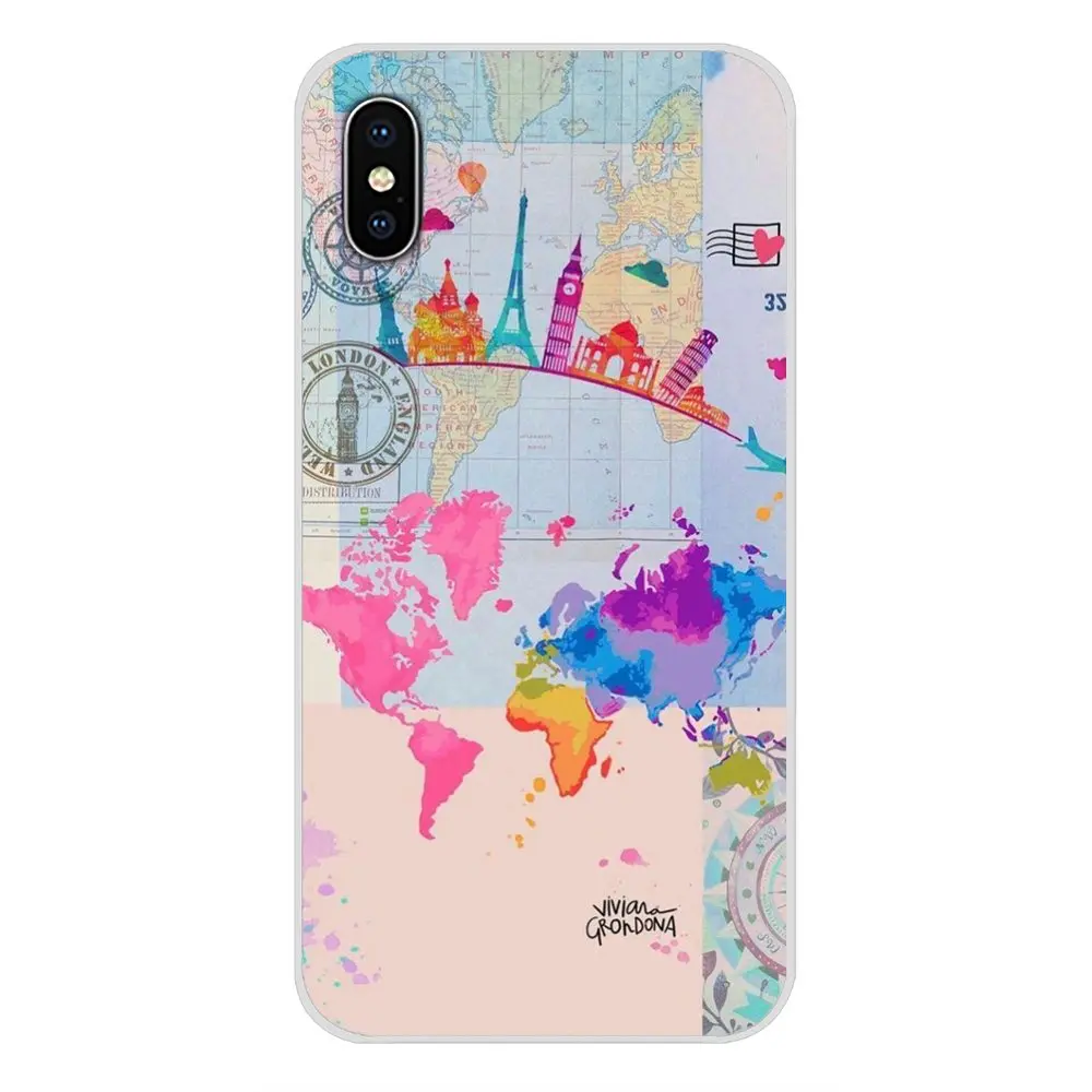 Accessories Phone Shell Covers For Huawei P8 9 Lite Nova 2i 3i GR3 Y6 Pro Y7 Y8 Y9 Prime 2017 2018 2019 World Map Travel Plans Accessories Phone Shell Covers For Huawei P8 9 Lite Nova 2i 3i GR3 Y6 Pro Y7 Y8 Y9 Prime 2017 2018 2019 World Map Travel Plans
