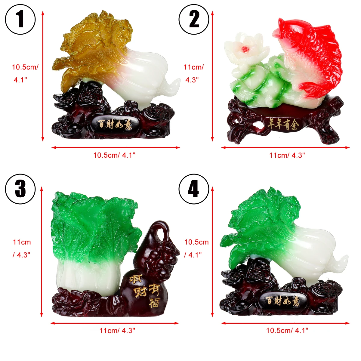 

Chinese Lucky Jade Cabbage Decoration Opened Housewarming Gifts Home Decorations Feng Shui Living Room Bedroom Desk Decoration