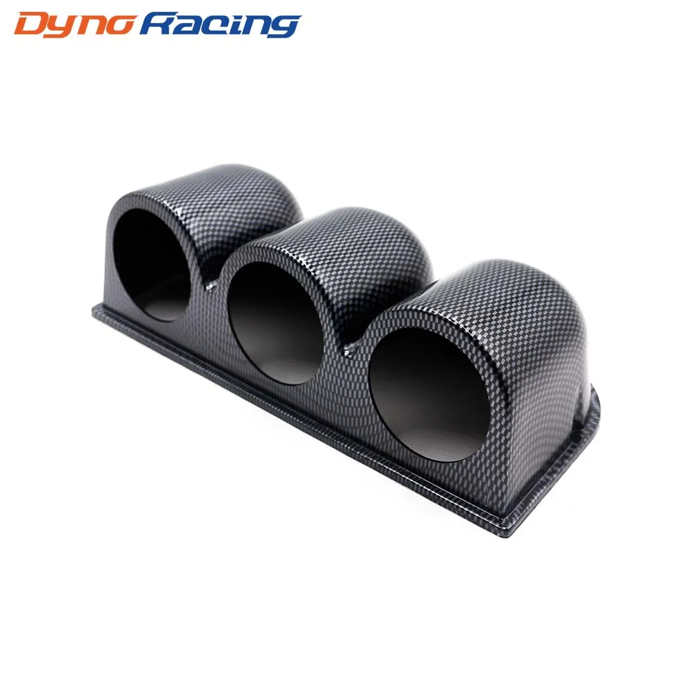 Car meter holder 2" 52mm Carbon Black Triple Dash mount gauge pod Car
