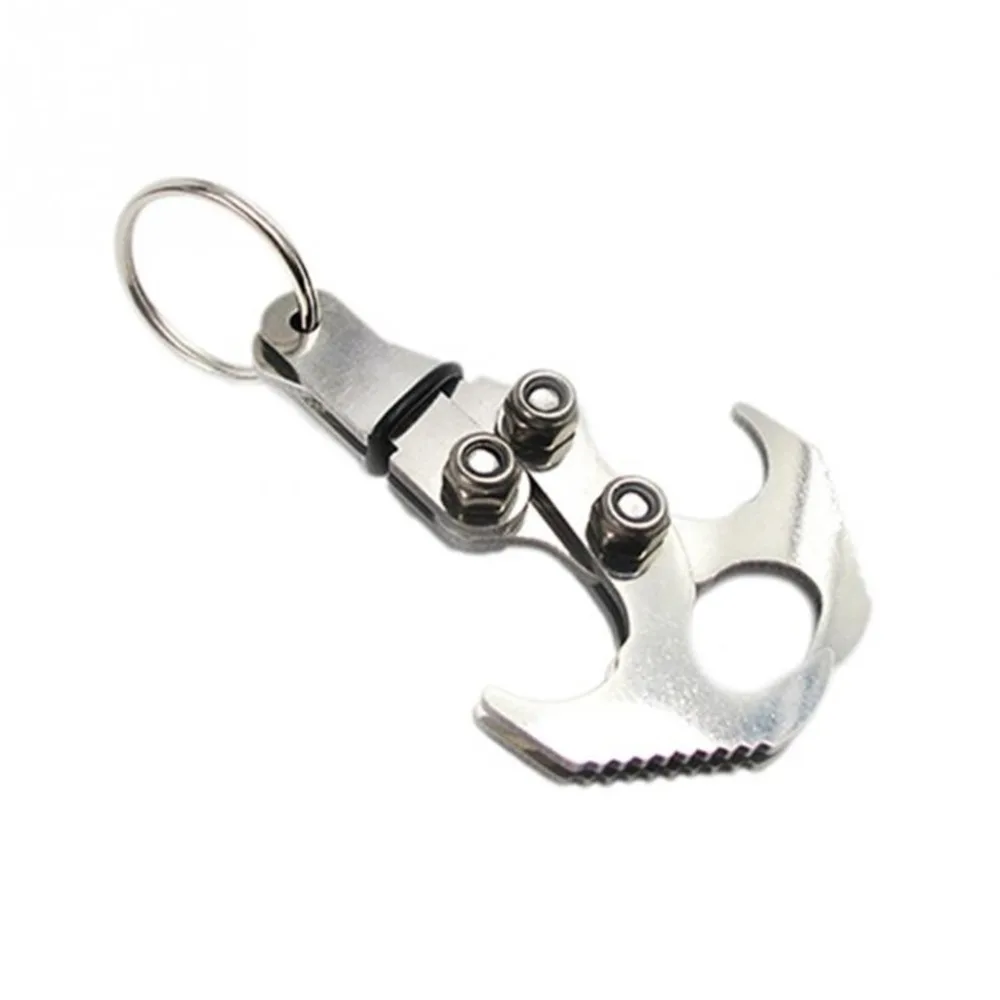 

Outdoor Multifunctional Wire-cut Survival Magnetic Folding Grappling Hook Key Ring Mini Chain Climbing Claw Tool