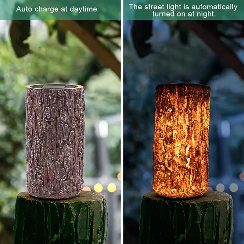 

1pcs Solar LED Stump Light Outdoor Waterproof Garden Yard Lawn Decorative Lamp for Outdoor Courtyards Gardening Lighting Lamps