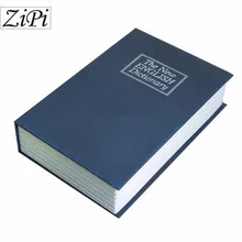 маленький металлический сейф с замком в виде книги