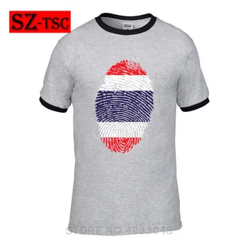 

One Piece T-Shirt Fashion Men Women Clothes Anime Short Sleeve Cotton T Shirt thailand flag fingerprint Tshirt Tops #121