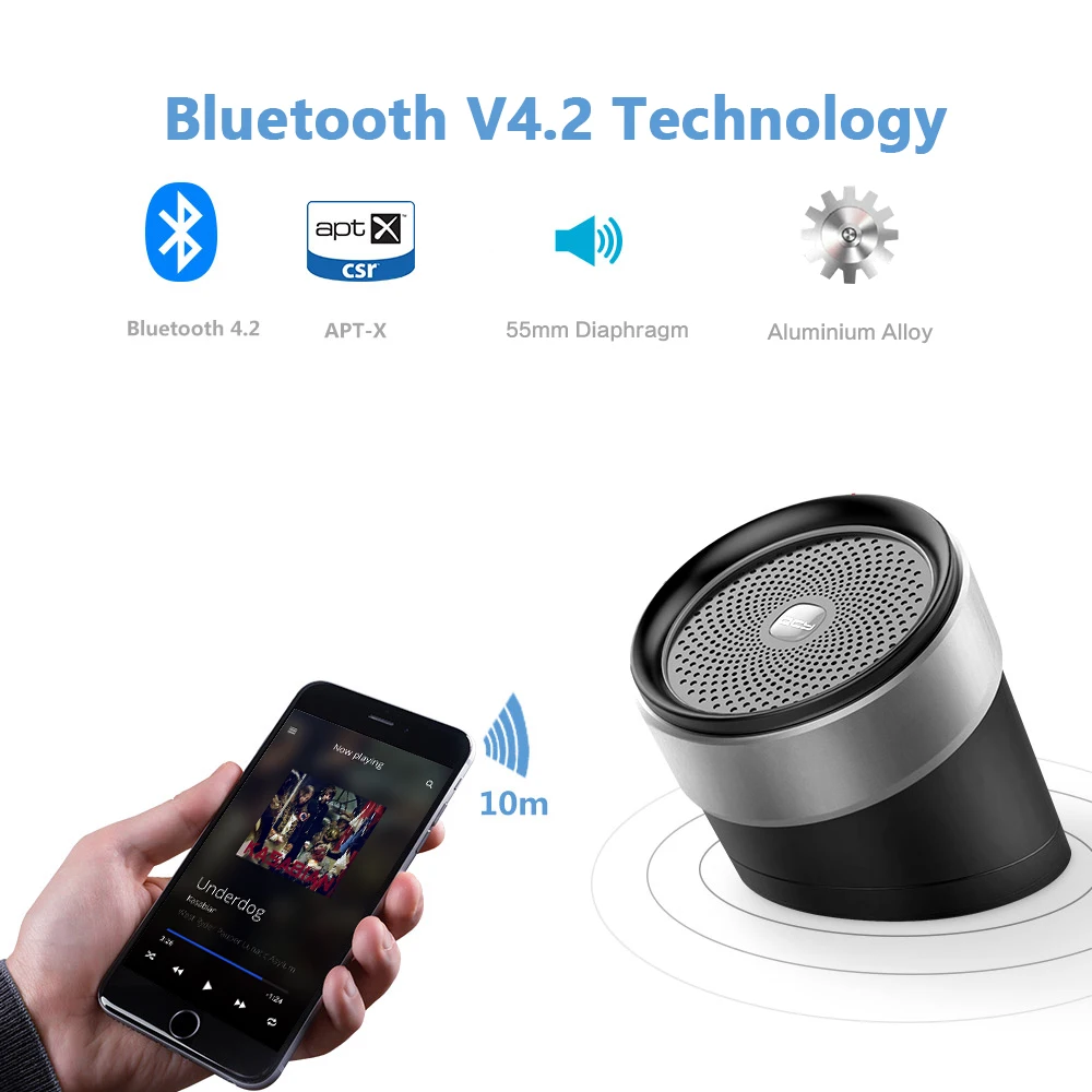 QCY QQ1000 Bluetooth колонки портативные беспроводные громкоговорители Bluetooth V4.2 стерео музыка объемный открытый колонки