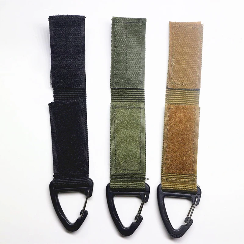 

MrY Outdoor Backpack Hooks Nylon Belt Keychain Carabiner Buckle Hook Tactical Climbing Camping Hook Keychain Clasp