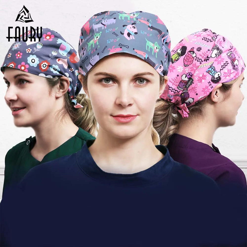 High Quality Unisex Nurse Cap Medical Scrub Cap Hospital Dental Clinic
