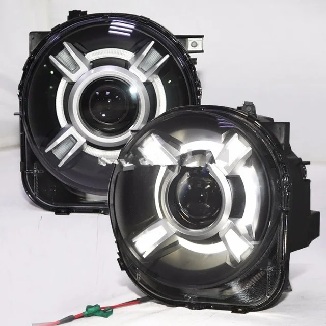 HID Headlight with DRL and Bi xenon Projector For 2015 2017 Jeep