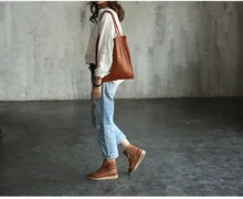 Vendange original manual female bag retro shopping cowleather shoulder bag 2192