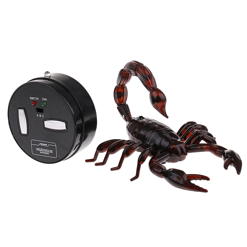 Trick Electronic Pet RC Simulation Scorpion Robotic Insect Prank Toy Beetle Remote Control Infrared Smart Animal Model Kids Gift