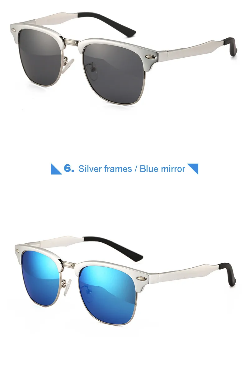 Dollger в Алюминий алюминиево-магниевого сплава, поляризованные солнцезащитные очки для Для мужчин Для женщин Роскошные Брендовая дизайнерская обувь классический магический куб солнцезащитные очки высокое качество D06
