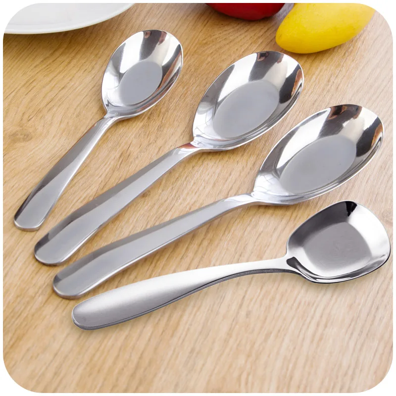 Creative tableware thick stainless steel spoon tablespoon long handled