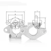 4pcs SHF8 SHF10 SHF12 shf8 shf10 shf12 aluminum linear Rod Rail Shaft Support CNC Router parts 3d printer parts ► Photo 3/5