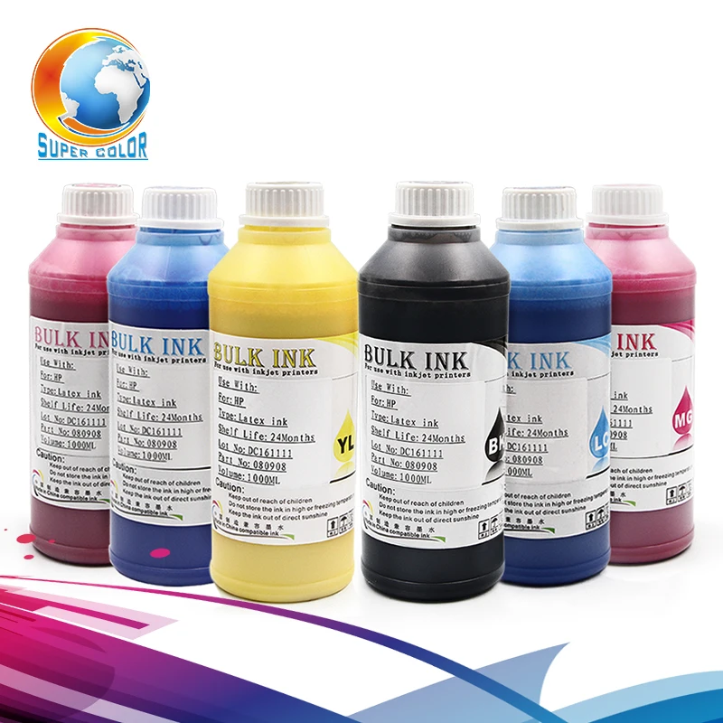 Supercolor hot selling 6 Liters/ lot for hp 831 Genuine latex ink