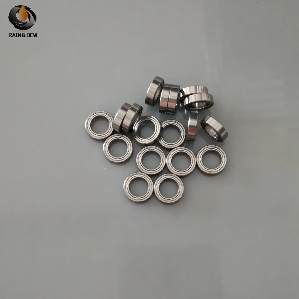 

High quality SMR106ZZ ABEC-7 (10PCS) 6X10X3 mm Stainless Steel Miniature SMR106 ZZ Ball Bearings SMR106-ZZ