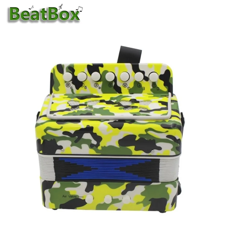 BeatBox Высокое качество 7 ключ 2 бас мини аккордеон Образовательный музыкальный