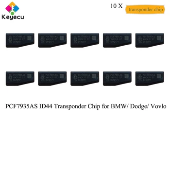 

KEYECU 10PCS/Lot Replacement Remote Car Key Transponder Chips, PCF7935AS ID44 Transponder Chip for BMW/ Dodge/ Vovlo