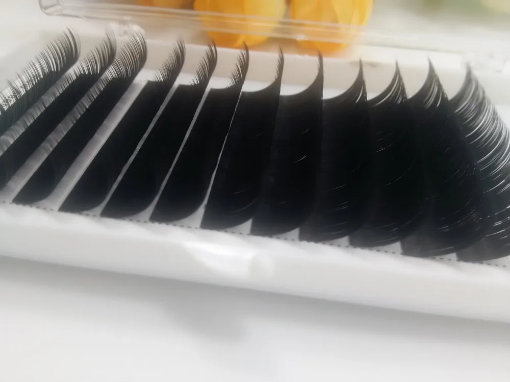 

Seashine Russian Individual Eyelash Extension C D L Curl Support Customize Logo Natural Long Wholesale Free Shipping