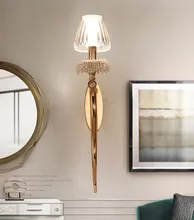 Post Modern Aisle Entrance Wall Lamp Living Room Bedroom Bedside Restaurant Fashion Originality Crystal Wall Light Free Shipping Post Modern Aisle Entrance Wall Lamp Living Room Bedroom Bedside Restaurant Fashion Originality Crystal Wall Light Free Shipping