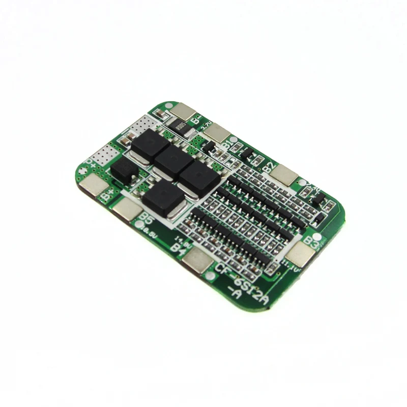 Защитная печатная плата 6S 15A BMS для 6 упаковок литий ионных литиевых аккумуляторов