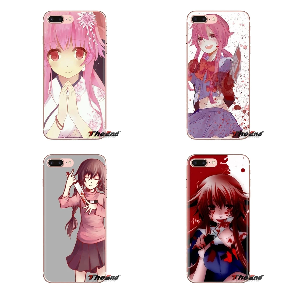 Прозрачный мягкий чехол Mirai Nikki Future Diary для Samsung Galaxy S3 S4 S5 Mini S6 S7 Edge S8 S9 S10 Plus Note 3 4 5 8 9 |