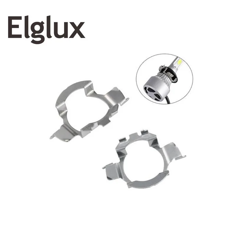 

Elglux H7 LED Headlight Bulb Adapters Holder for Ford Focus H7 LED Clip Retainer Base Sockets Car Headlamp Kit Adaptor