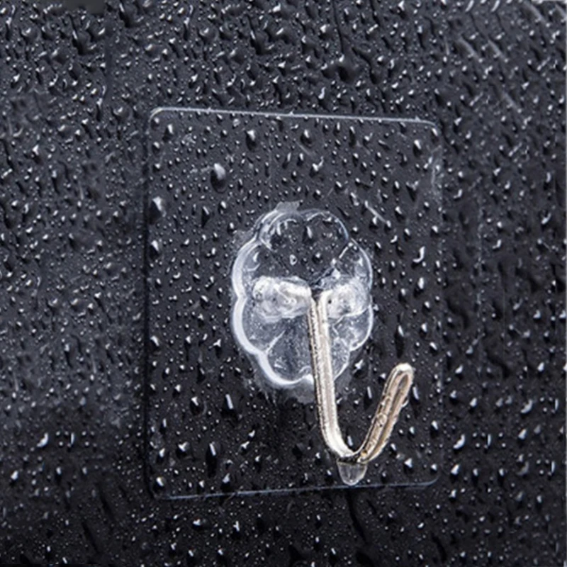 

6pcs Strong Transparent Suction Cup Sucker Wall Door Wall hooks for hanging Kitchen Bathroom Accessories kitchen hooks