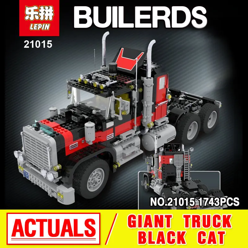 New Lepin 21015 1743Pcs The giant American container car Educational Building Blcoks Bricks Toys Gift Compatible with 5571