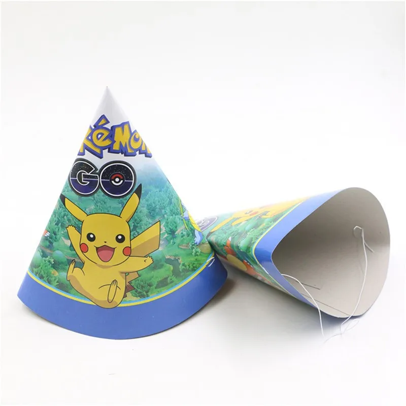 Pokemon Go тема 80 шт./партия одноразовые товары для украшения дня рождения бумажные чашки тарелка флаг попкорн коробка/Солома/шляпа поставка