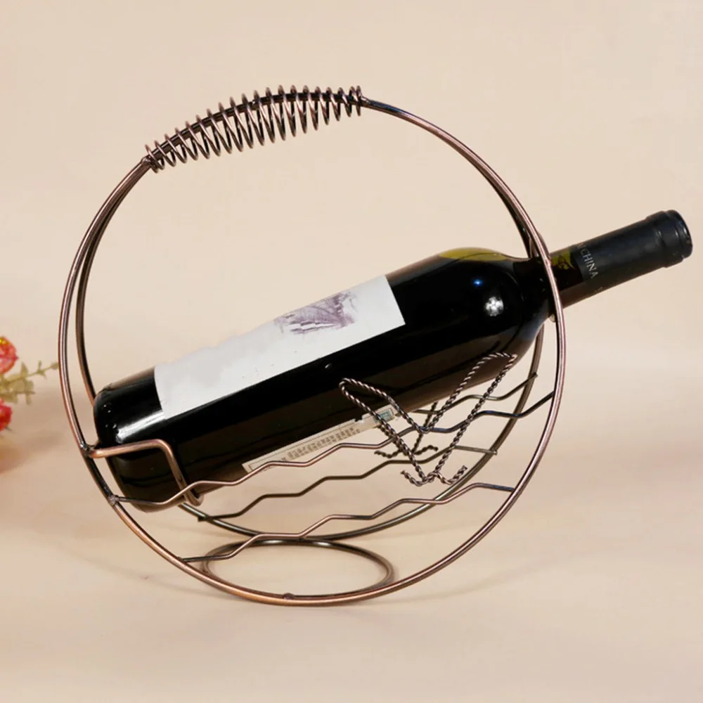 Metal Wine Rack Stand Bottle Holder Storage Wedding Party Decor Ornament Gift