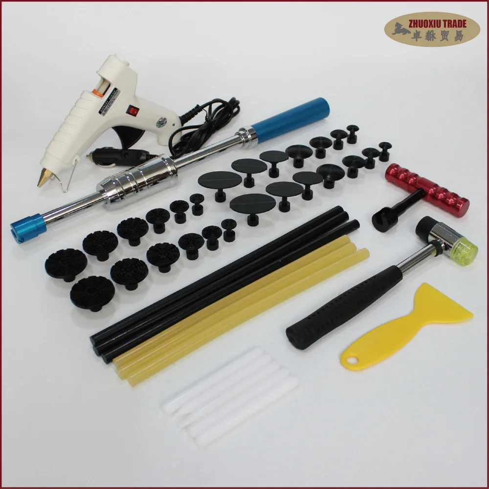 Paintless Dent Repair Slide Hammer puller Glue Gun Puller Tabs PDR Removal Tools kits PDR-447 pdr tools paintless dent repair tools dent removal tool kits dent puller adhesive sticks glue gun puller tabs