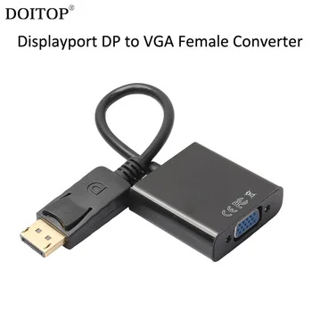 DOITOP Displayport DP Male To VGA Female Adapter Cable Displayport to VGA Converter For Apple MacBook Air Pro iMac Thunderbolt