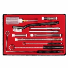 23 шт. Аэрограф пистолет-распылитель моющего средства очиститель труб ремонтный инструмент комплект для кисточек Краскораспылитель HVLP гравитационный краскопульт чехол