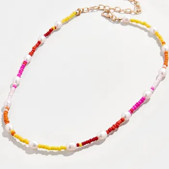 

natural real freshwater pearl chokers necklace summer beach boho bohemian femme necklace women jewelry accesorios mujer 2020