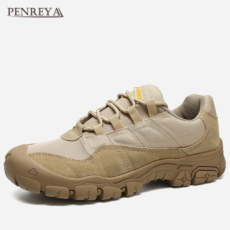 

Penreya 2019 Spring Autumn Work Cow Suede Leather Casual Denim Male Shoes Adult Walking Designer Soft Footwear Sneakers For Men