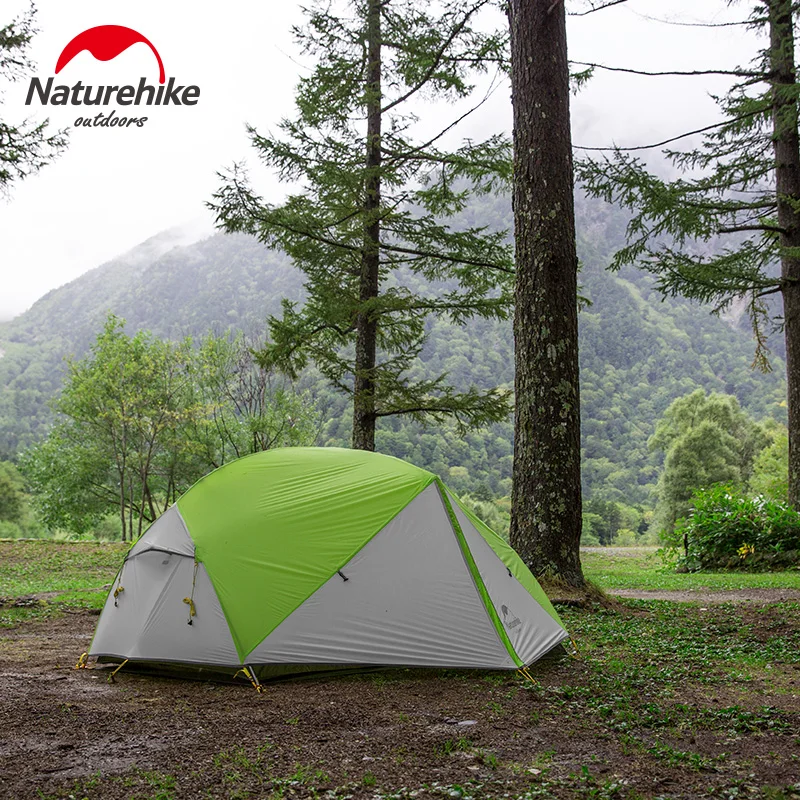 Naturehike Mongar,, обновленная версия, 2 человека, кемпинговая палатка, сверхлегкая, 20D, силиконовая, водонепроницаемая, 2 человека, для улицы, для походов, купольная палатка
