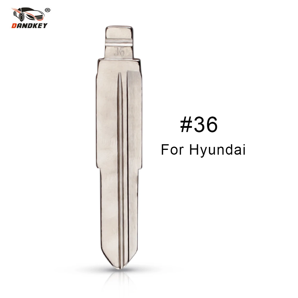 Dandkey 10 шт./лот металлический пустой некроеный флип KD полотно дистанционного ключа